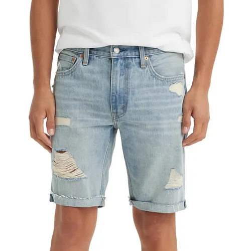 Levi's - Quần Short Jean Nam Levi's Flex 412 Slim Fit 5 Pocket 393870-125 Màu Xanh Nhạt Size 29 - Vua Hàng Hiệu