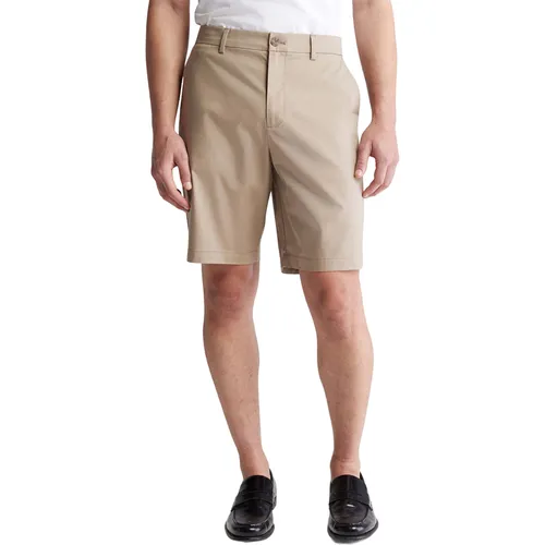 Thời trang - Quần Short Nam Calvin Klein CK 40BM612-200 Màu Beige Size 30 - Vua Hàng Hiệu