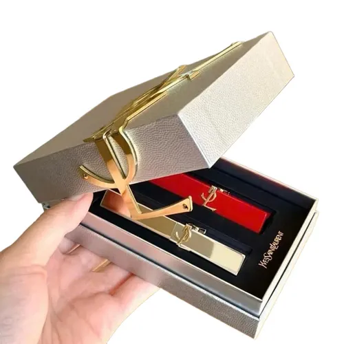 Set Box Và Túi Đựng Yves Saint Laurent YSL Paper Bag Màu Đen (Không Son)
