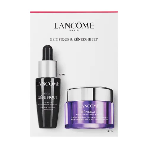 Set Dưỡng Da Lancôme Genifique & Renergie 2 Món (Serum Advanced Génifique10ml + Kem Dưỡng Énergie 300-Peptide 15ml)