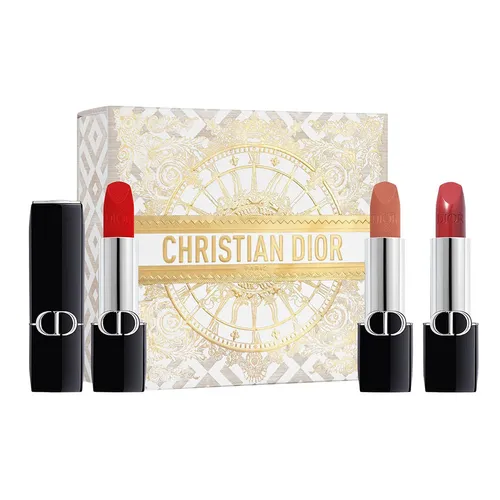 Son Môi - Set Son Dior Mini Rouge Lipstick Gift Set (3 Món) - Vua Hàng Hiệu