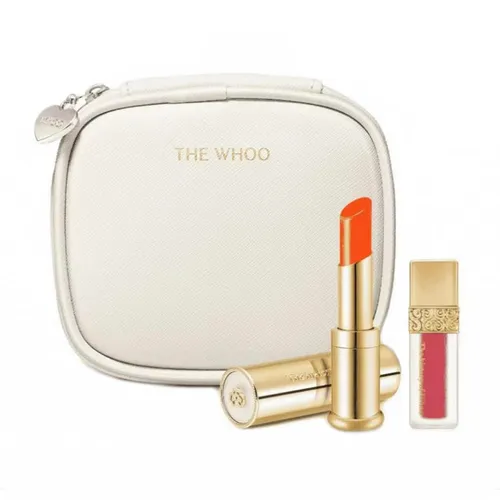 Son Môi - Set Son Dưỡng Whoo Glow Lip Balm Orange Special Set 2 Món (Kèm Túi) - Vua Hàng Hiệu