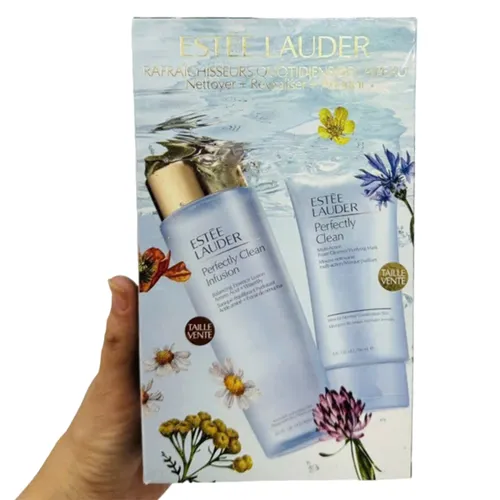Sữa Rửa Mặt Estée Lauder - Set Sửa Rữa Mặt Và Nước Thần Estee Lauder Perfectly Clean 2 Món - Vua Hàng Hiệu
