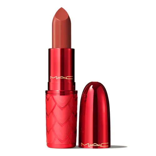 Son MAC Lustreglass Sheer-Shine Lipstick Sweeter Cinnamon Màu Đỏ Cam Gạch