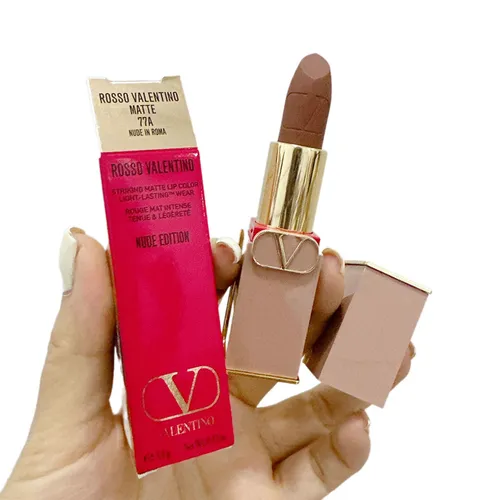 Son Valentino Rosso Nude Edition 77A Nude In Roma Màu Nâu Đất - Son Môi - Vua Hàng Hiệu
