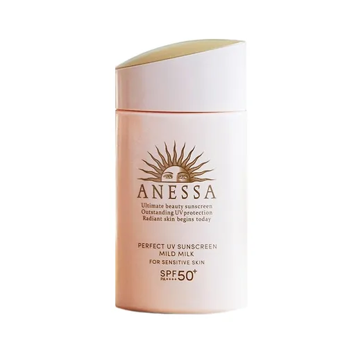 Sữa Chống Nắng Cho Da Nhạy Cảm Anessa Perfect UV Sunscreen Mild Milk SPF50+/PA++++ 60ml - Kem chống nắng - Vua Hàng Hiệu