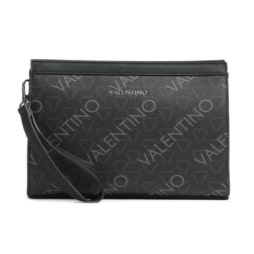 Túi xách Valentino Nam - Túi Cầm Tay Nam Valentino Zefir Toiletry Bag Black Màu Đen - Vua Hàng Hiệu