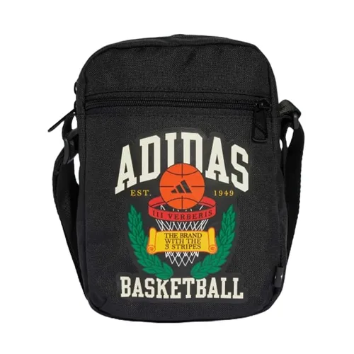 Túi xách Adidas Nam Túi đeo chéo - Túi Đeo Chéo Nam Adidas Hoops Organizer Crossbody Bag JD6648 Màu Đen - Vua Hàng Hiệu