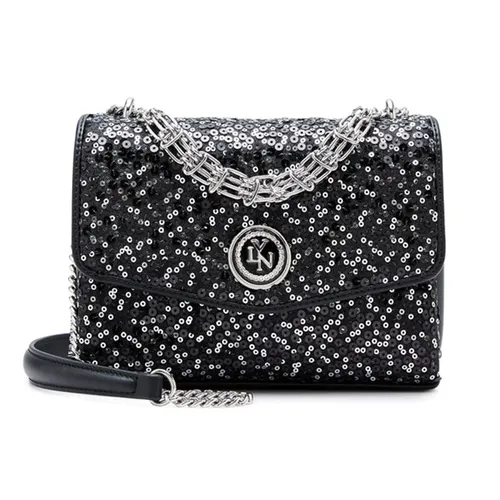 Túi Đeo Chéo Nữ Lyn Serena II Sequin Crossbody Black LL24FBF380 Màu Đen