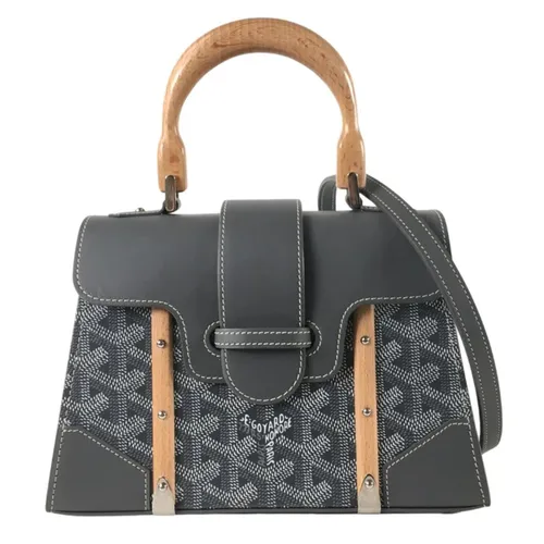 Goyard - Túi Xách Tay Nữ Goyard Grey Goyardine Mini Structure Bag Màu Xám - Vua Hàng Hiệu