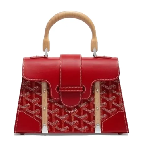 Túi Xách Tay Nữ Goyard Red Goyardine Mini Structure Bag Màu Đỏ - Túi xách - Vua Hàng Hiệu