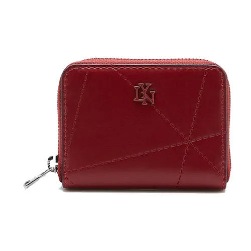 Ví Nữ Lyn Prisma Zip Short Wallet Red LL24FWS049 Màu Đỏ