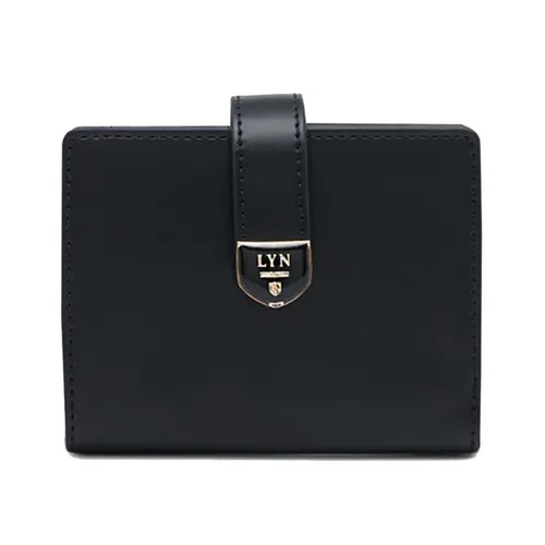 Túi xách - Ví Nữ Lyn Woc Athella Bi-Fold LL24FWF125 Màu Đen - Vua Hàng Hiệu