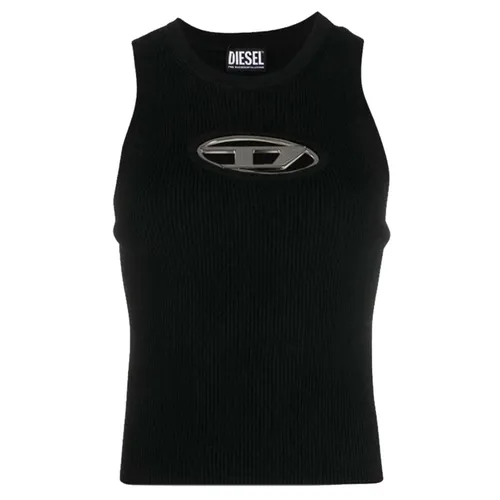 Thời trang Áo ba lỗ - Áo Ba Lỗ Nữ Diesel M Onerva Top In Black A09621-0DLAX-9XX Màu Đen Size XS - Vua Hàng Hiệu