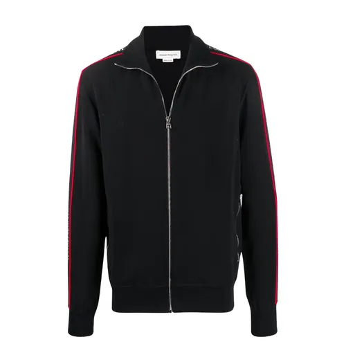 Áo Khoác Nam Alexander McQueen Men's With Taped Logo Jacket 625377 QPR38 1000 Màu Đen Size S - Thời trang - Vua Hàng Hiệu
