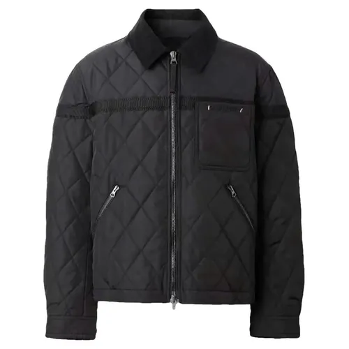 Burberry Nam Áo khoác - Áo Khoác Nam Burberry Men's Long Sleeve Jacket 8083689 Màu Đen Size M - Vua Hàng Hiệu