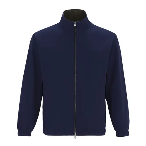 Thời trang Giovanni Áo khoác - Áo Khoác Nam Giovanni Regular Fit Jacket GJK0062-1NK Mặc 2 Mặt Màu Xanh Navy Phối Đen Size 50 - Vua Hàng Hiệu