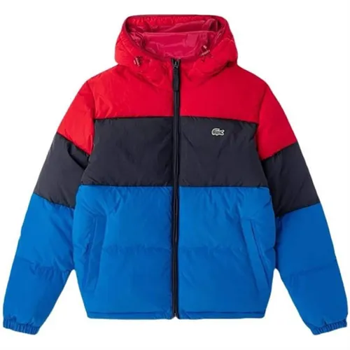 Áo Khoác Nam Lacoste Blue And Red Jacket BH0207-51N Màu Xanh Đỏ Size M