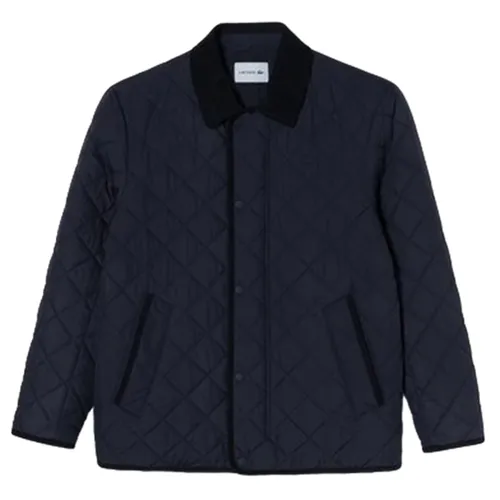 Thời trang - Áo Khoác Nam Lacoste Diamond Pattern Quilted Jacket BH570E 53N 166 Màu Xanh Navy Size 52 - Vua Hàng Hiệu