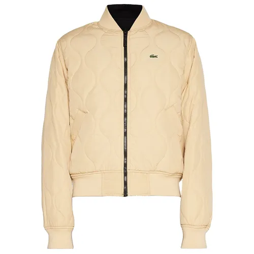 Áo Khoác Nam Lacoste Men's Reversible Quilted Taffeta Bomber Jacket Màu Be Size 46