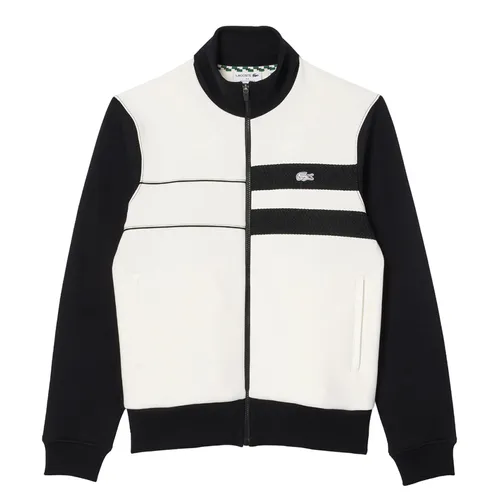 Áo Khoác Nỉ Lacoste Men's Paris Zipper Sweatshirt SH7490-10 Màu Đen Trắng Size 4 - Thời trang - Vua Hàng Hiệu