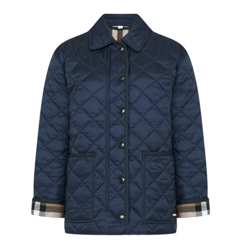 Thời trang - Áo Khoác Nữ Burberry Jacket In Navy 80841981 Màu Xanh Navy Size XS - Vua Hàng Hiệu