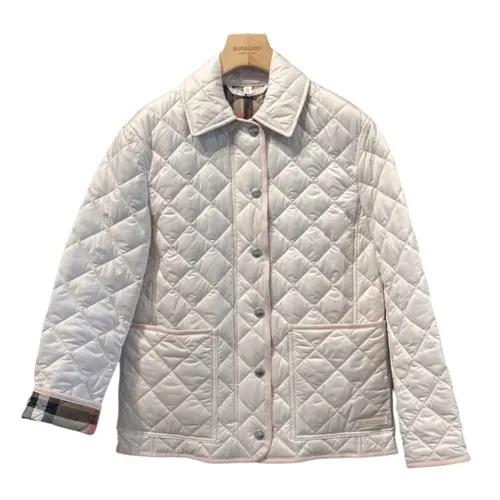 Áo Khoác Nữ Burberry Jacket In White 80841971 Màu Trắng Kem Size M