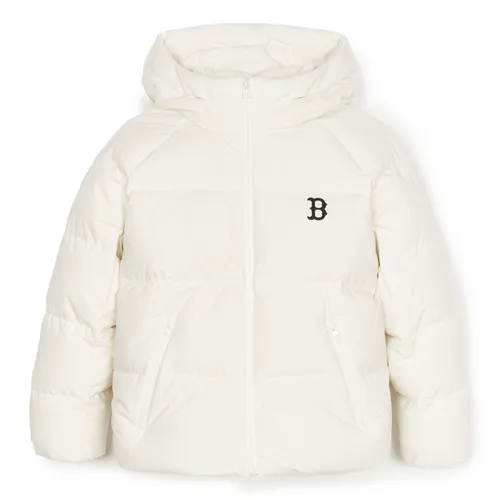 Áo Khoác Phao MLB Basic Hood Short Padding New York Yankees 3ADJB1146-43CRS Màu Trắng Size S