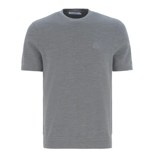 Giovanni Ghi - Áo Len Cộc Tay Nam Giovanni GSW0076-1 Màu Ghi Size 52 - Vua Hàng Hiệu