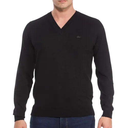 Thời trang - Áo Len Nam Lacoste Black Sweatshirt Long Sleeve Màu Đen Size 2 - Vua Hàng Hiệu