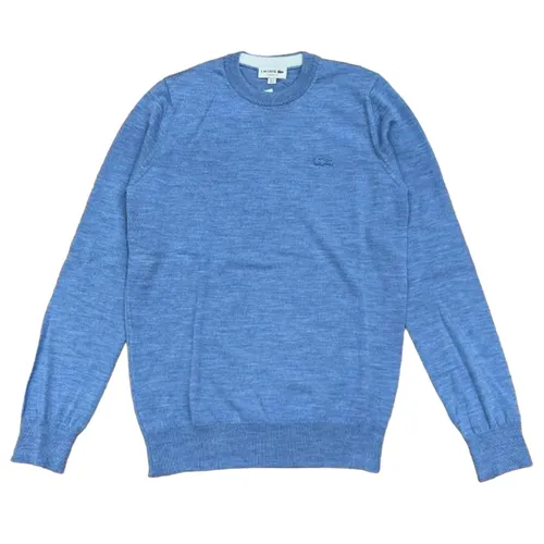 Thời trang - Áo Len Nam Lacoste Men's Sweater AH1969-EUA Màu Xanh Blue Size 2 - Vua Hàng Hiệu