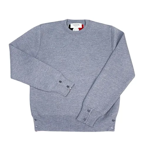 Thời trang - Áo Len Nam Thom Browne In Grey Striped Back MKA345A Y1002 055 Màu Xám Size 1 - Vua Hàng Hiệu