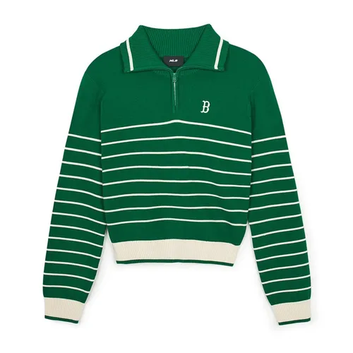 Áo Len Nữ MLB Varsity Boston Red Sox Knit Pullover 3FKPV0244-43GNS Màu Xanh Green - Thời trang - Vua Hàng Hiệu