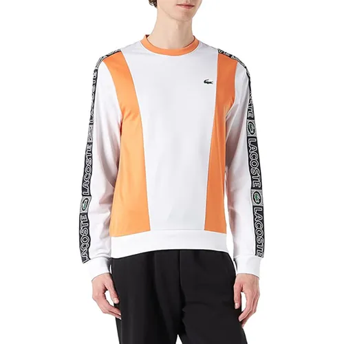 Áo Nỉ Nam Lacoste Men's Sweatshirt SH0870 Màu Trắng Cam Size 4