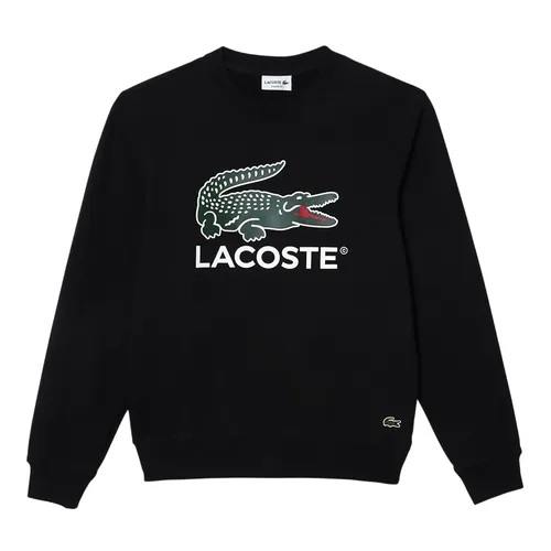Áo Nỉ Sweater Lacoste Cotton Fleece Sweatshirt SH1281 031 Màu Đen Size M