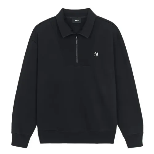 Áo Nỉ Sweater MLB Basic Small Logo Half Zip Sweatshirt New York Yankees 3AMTB0546-50BKS Màu Đen Size S - Thời trang - Vua Hàng Hiệu