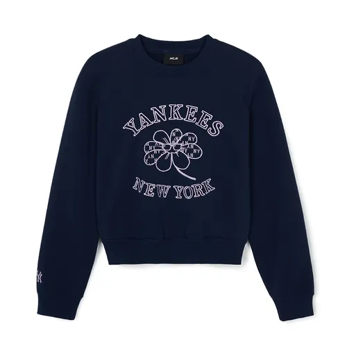 Áo Nỉ Sweater Nữ MLB Floral New York Yankees Sweatshirts 3FMTF0144-50NYS Màu Xanh Navy - Thời trang - Vua Hàng Hiệu