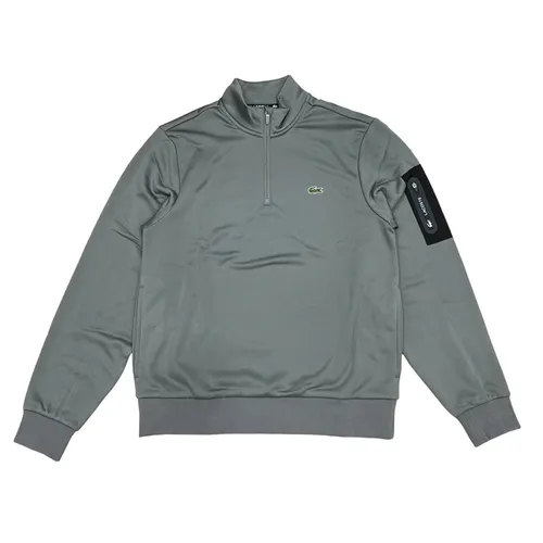 Áo Nỉ Sweater Nam Lacoste Poly Pocket 1/2 Zip Sweatshirt Màu Ghi Size 2 - Thời trang - Vua Hàng Hiệu