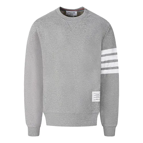 Áo Nỉ Sweater Nam Thom Browne Grey With 4-Bar Printed MJT021H00535-68 Màu Xám Size 2