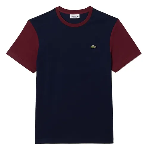 Thời trang Lacoste - Áo Phông Nam Lacoste Regular Fit Cotton Colourblock Tshirt TH1298 51 R1I Màu Xanh Navy Size 3 - Vua Hàng Hiệu