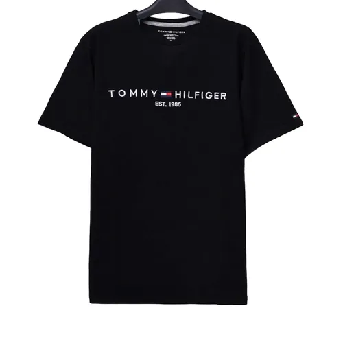 Áo Phông Nam Tommy Hilfiger Embroidered Tommy Logo Black Tshirt 78J6318 001 Màu Đen Size XS