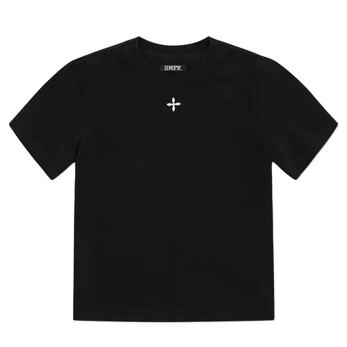 Áo Phông Nữ SMFK Compass Hug Embrace Slim Fit T-Shirt DT008B1 Màu Đen Size M - Thời trang - Vua Hàng Hiệu