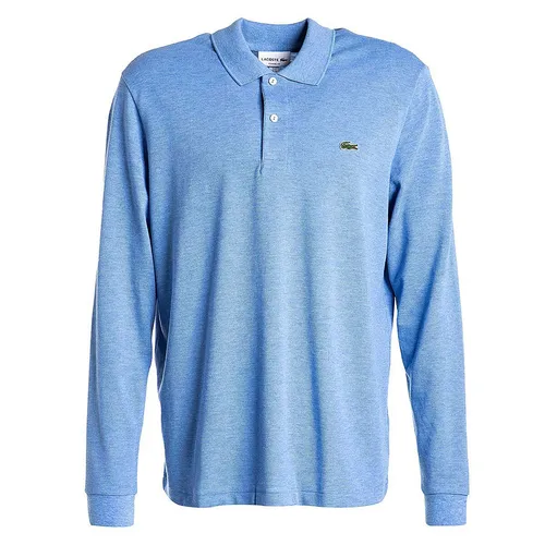 Áo Polo Dài Tay Nam Lacoste Classics Long Sleeved Ripped Collar L1313-00 Màu Xanh Blue Size 2