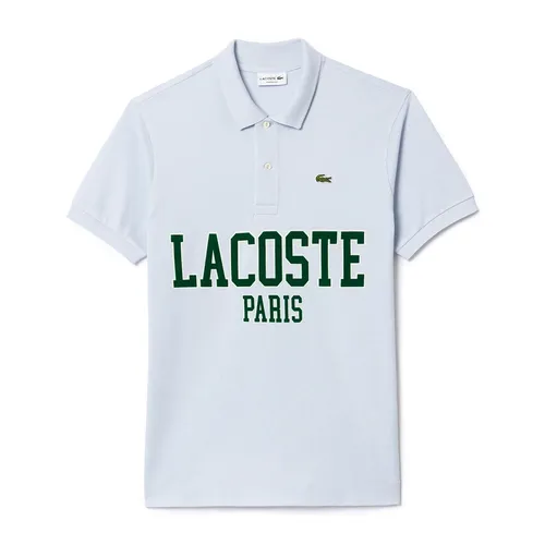 Áo Polo Nam Lacoste L.12.12 Petit Piqué Material Polo Shirt PH7419 J2G Màu Xanh Lam Sáng Size S
