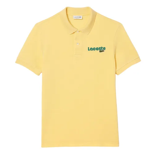Thời trang Lacoste Vàng - Áo Polo Nam Lacoste Regular Fit L.12.12 Washed Effect PH7426 IY1 Màu Vàng Size 4 - Vua Hàng Hiệu
