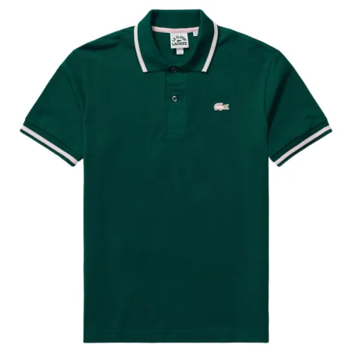Thời trang - Áo Polo Nam Lacoste Short Sleeve Form Classic Polo Shirt X Le Fleur PH5138-3M2 Màu Xanh Lá Size L - Vua Hàng Hiệu
