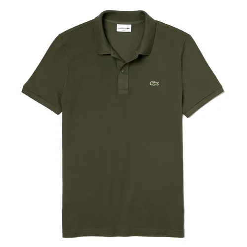 Áo Polo Nam Lacoste Slim Fit Pique Polo Shirt PH4012 S7T Màu Olive Trầm Size 2
