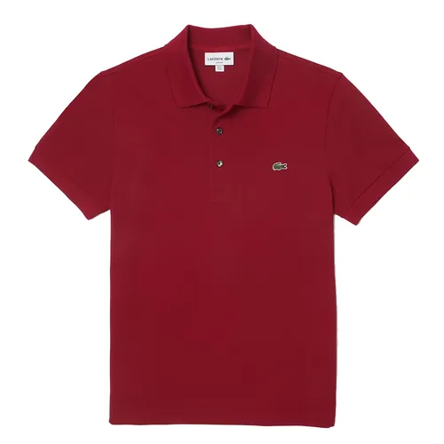 Áo Polo Nam Lacoste Slim Fit Stretch Cotton Piqué Shirt PH7937 10 476 Màu Đỏ Mận Size 2