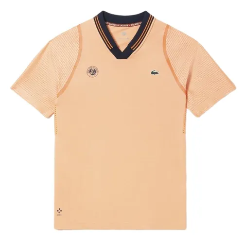 Áo Polo Nam Lacoste Sport Roland Garros Edition Team Leader Polo Shirt DH6064 7FG Màu Cam Size 3