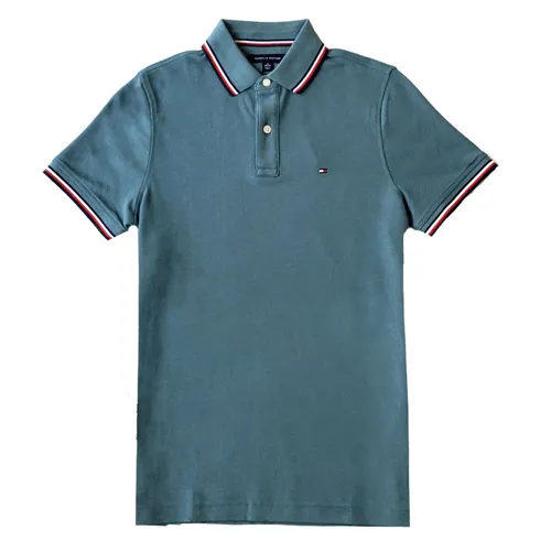 Áo Polo Nam Tommy Hilfiger Regular Fit 78J2653 343 8LZ Màu Xanh Xám Size XS